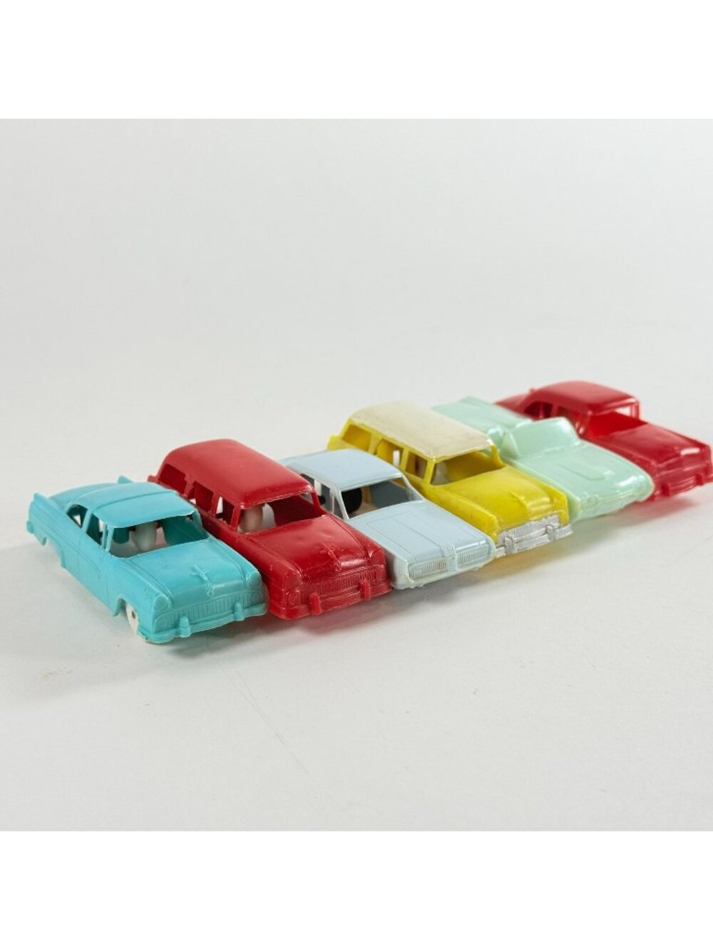 Lot Of 6 Vintage F&F Mold & Die Works Dayton Ohio Plastic Toy Cars